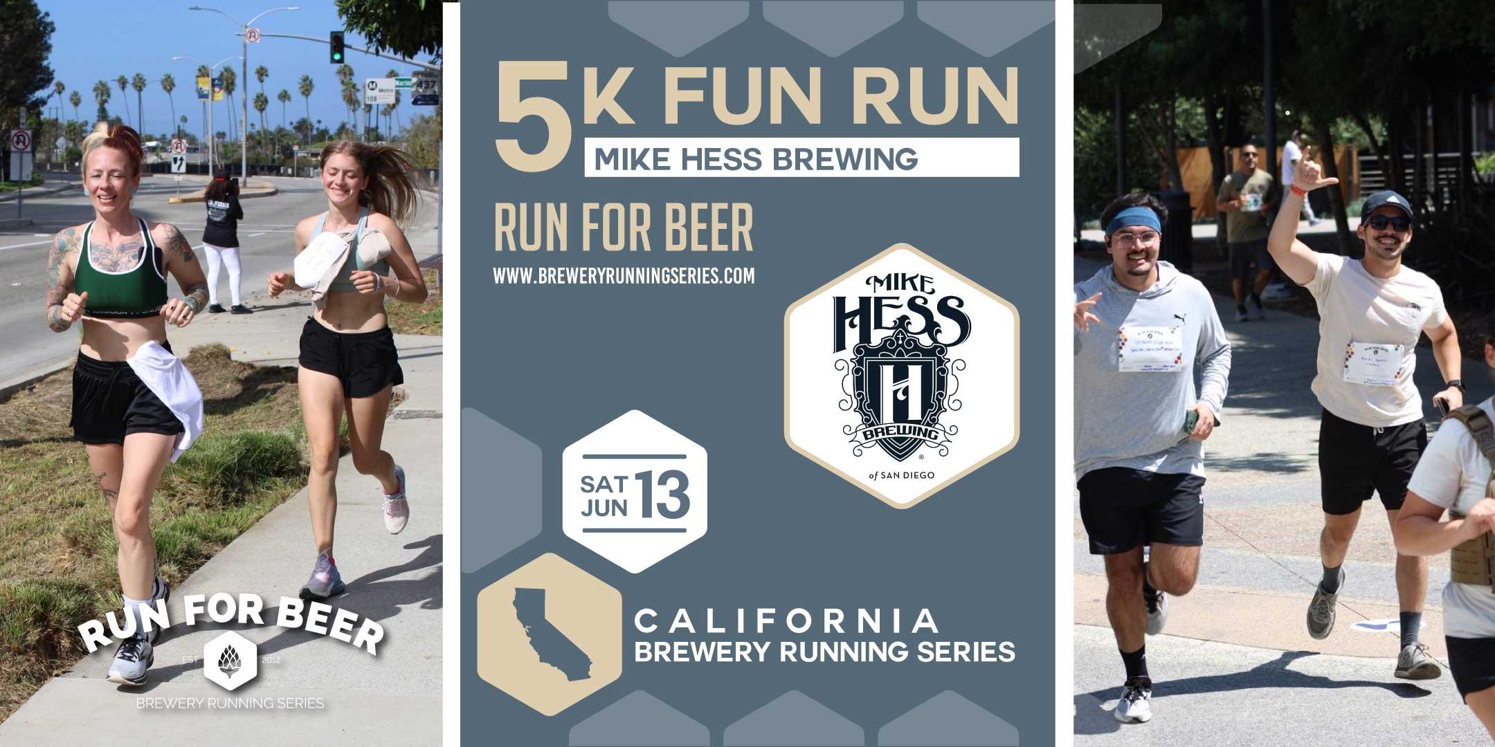 5k Fun Run x Mike Hess Brewing Co banner