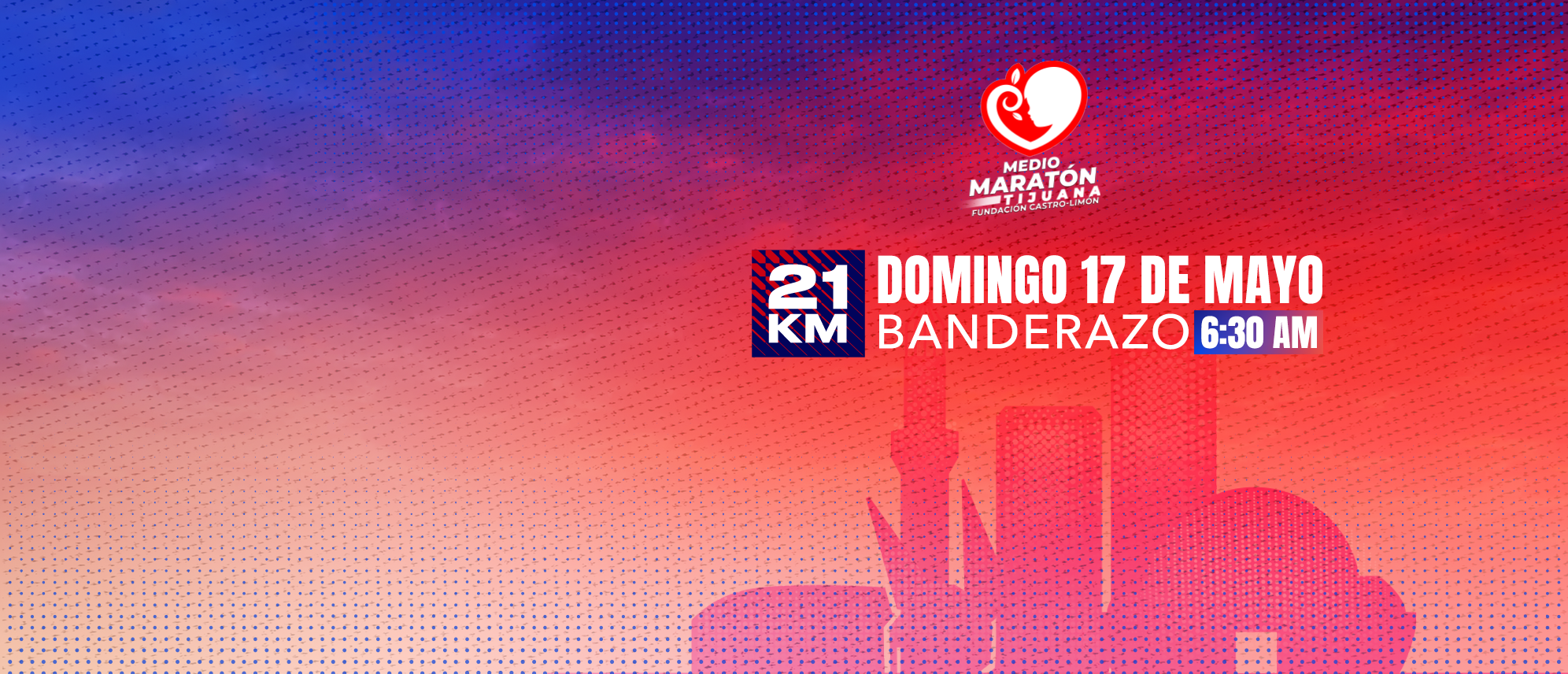 Medio Maratón Tijuana — Fundación Castro-Limón banner